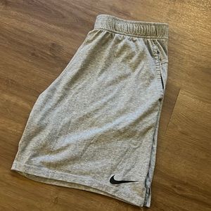 - NWOT  NIKE STANDARD FIT, DRI-FIT MENS LIGHT GRAY SHORTS sz XL